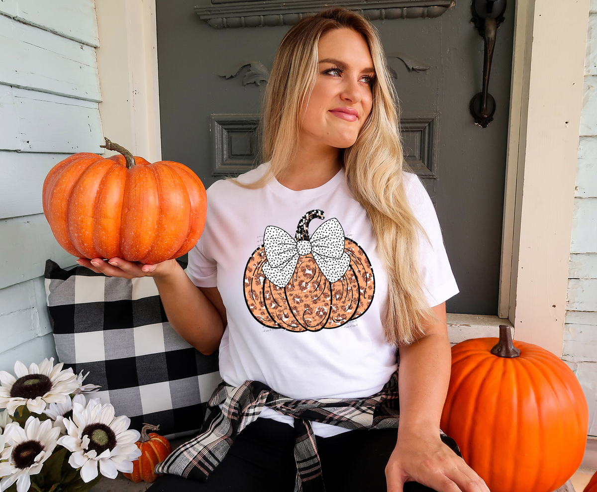 Pumpkin Leopard Print 42532 DTF transfer