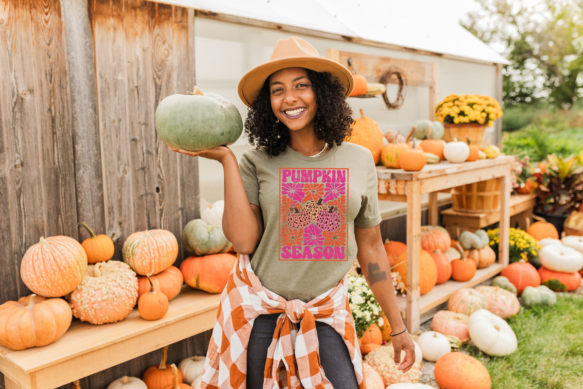 Pumpkin Season Distressed 59968 DTF Transfer