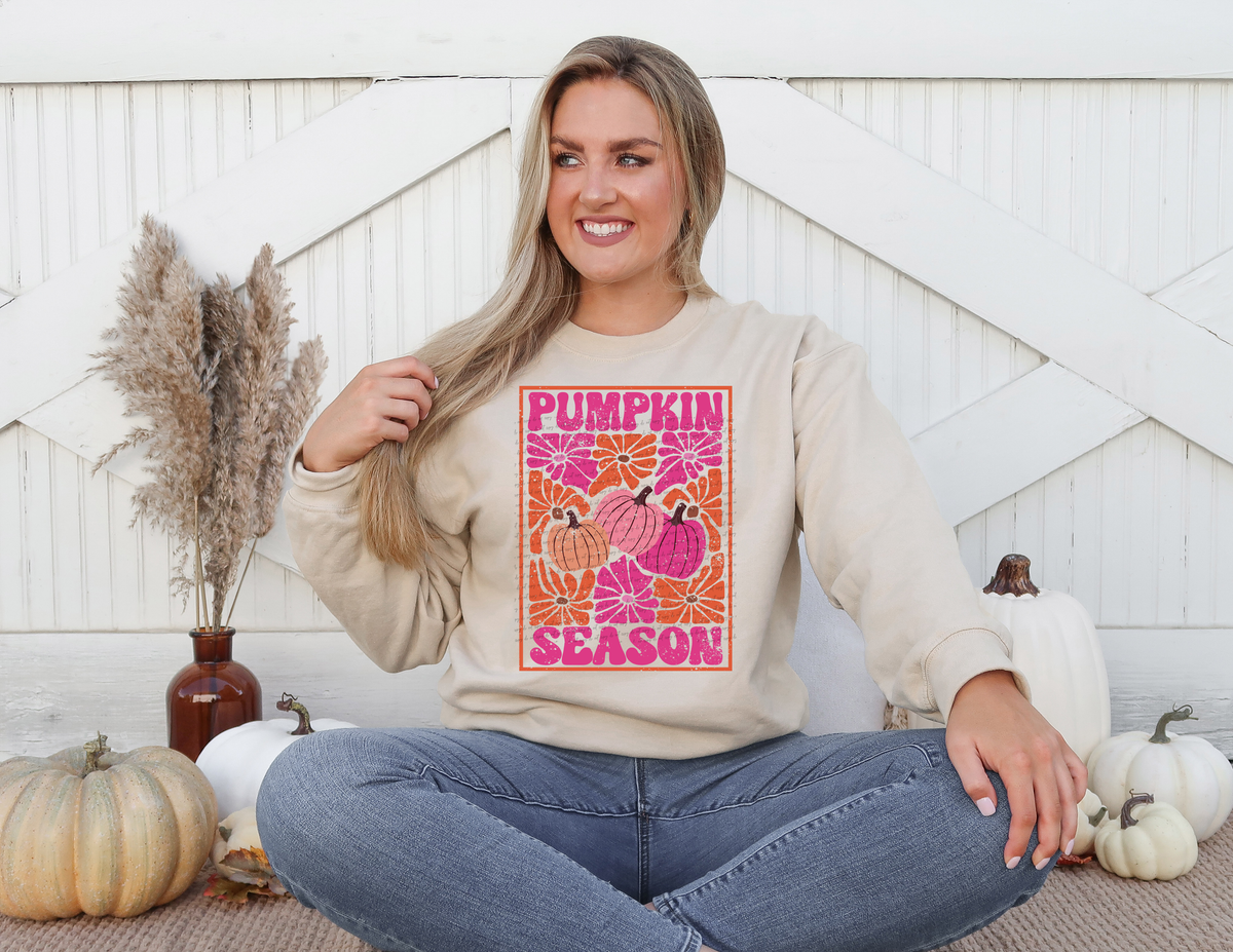 Pumpkin Season Distressed Plain Pumpkin 59967 DTF Transfer