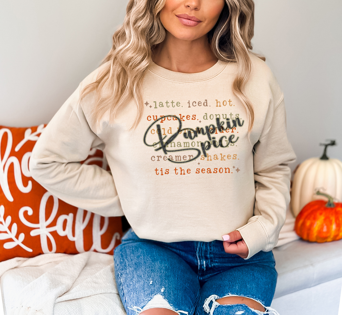 Pumpkin Spice Word Art 59706 DTF Transfer