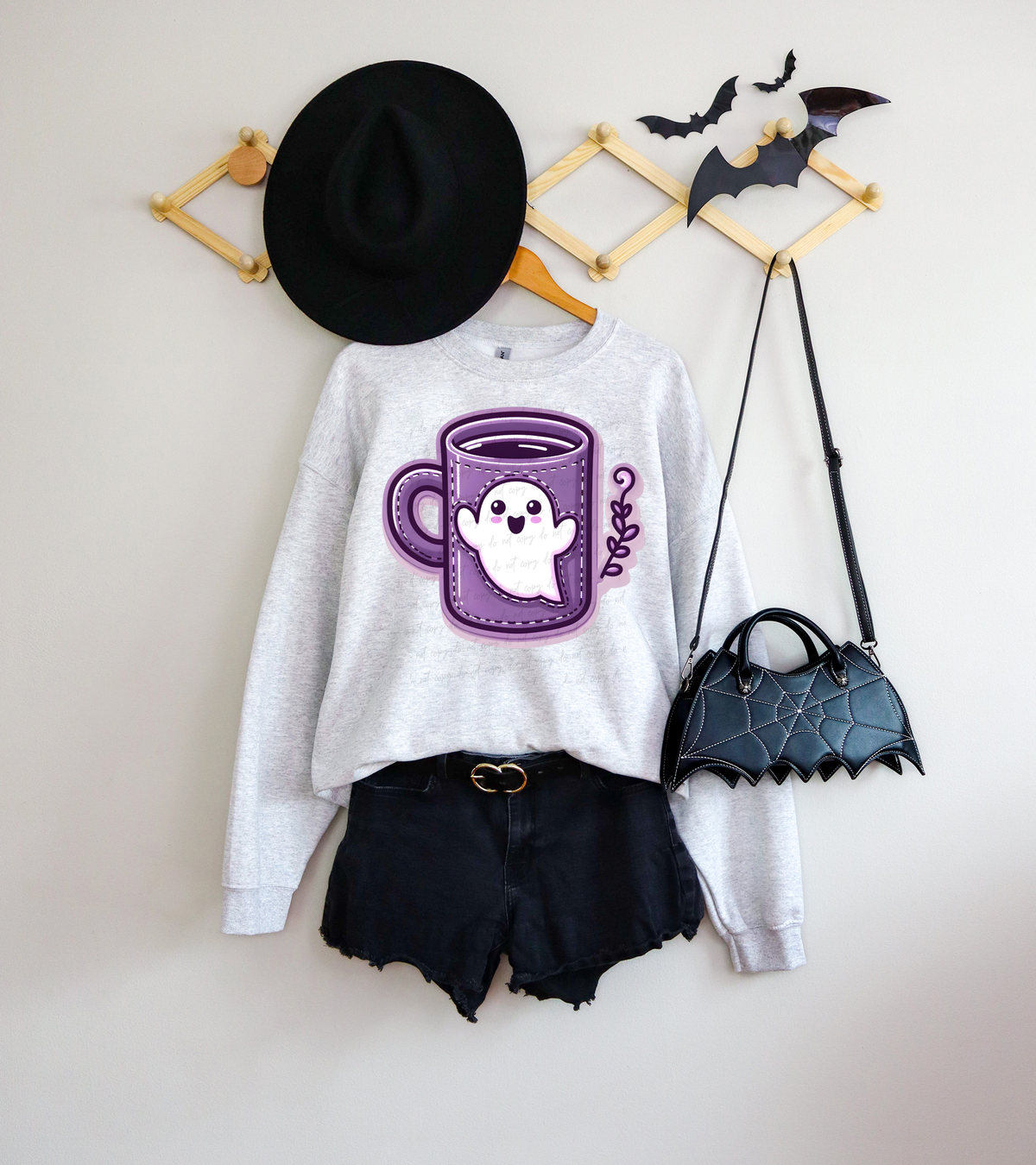 Purple Mug Ghost 108783 DTF transfer