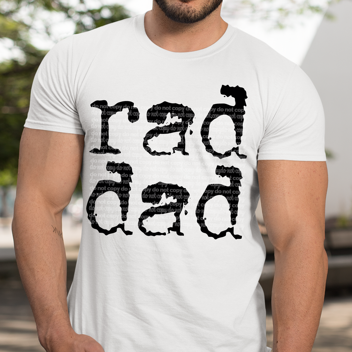 Rad Dad typography (TTD) 102998 DTF transfer