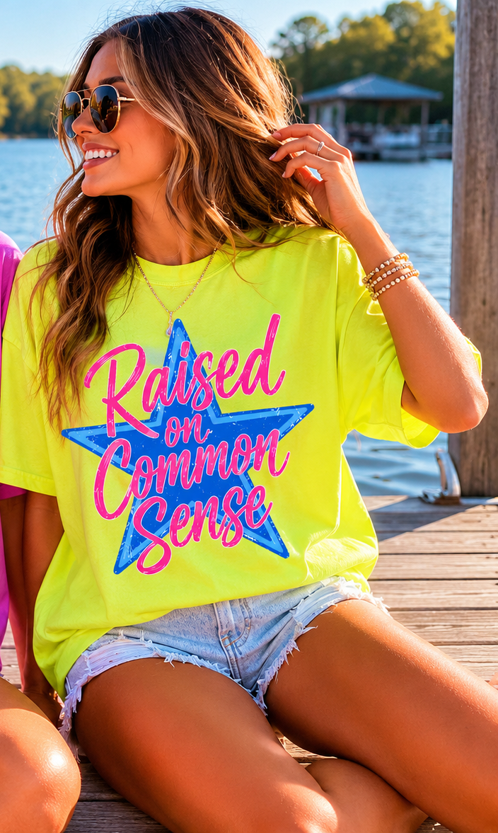 Raised on common sense star (Parker) DTF Transfer