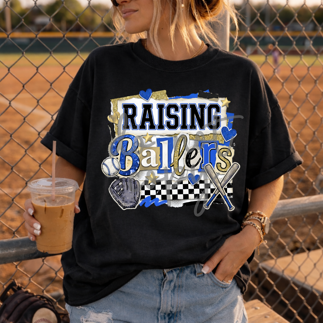 Raising ballers blue (Parker) DTF Transfer