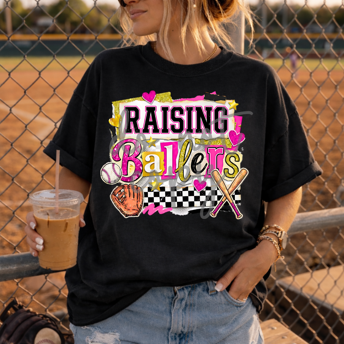 Raising ballers pink (Parker) DTF Transfer