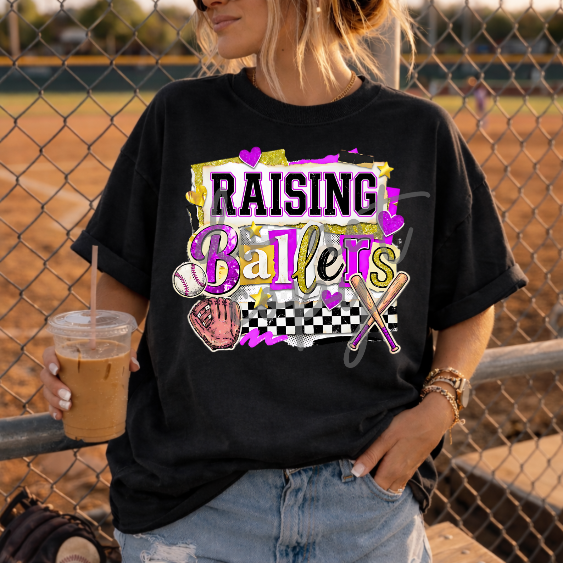Raising ballers purple (Parker) DTF Transfer