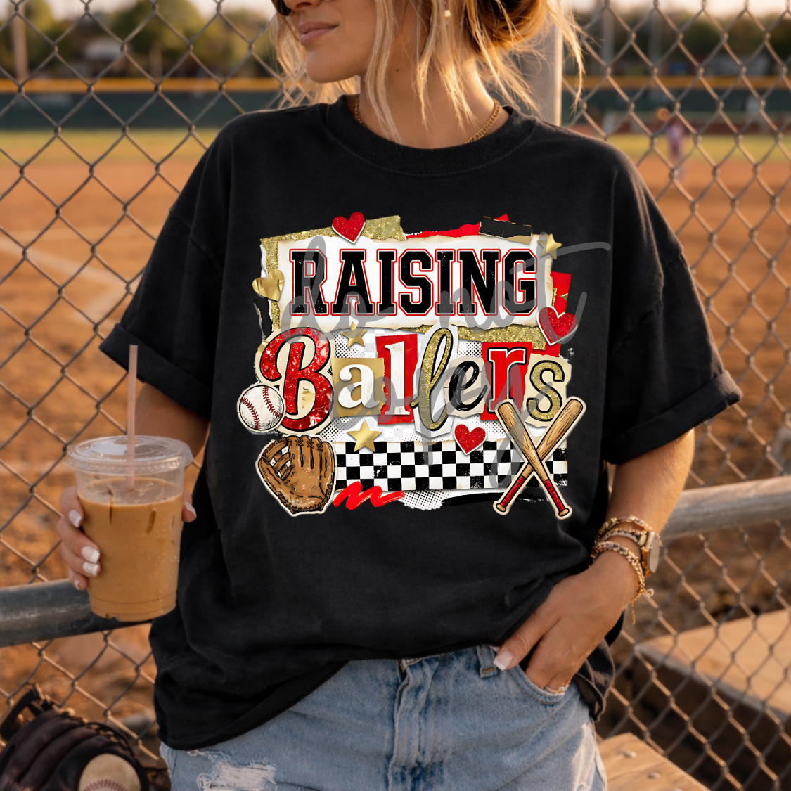 Raising ballers red (Parker) DTF Transfer