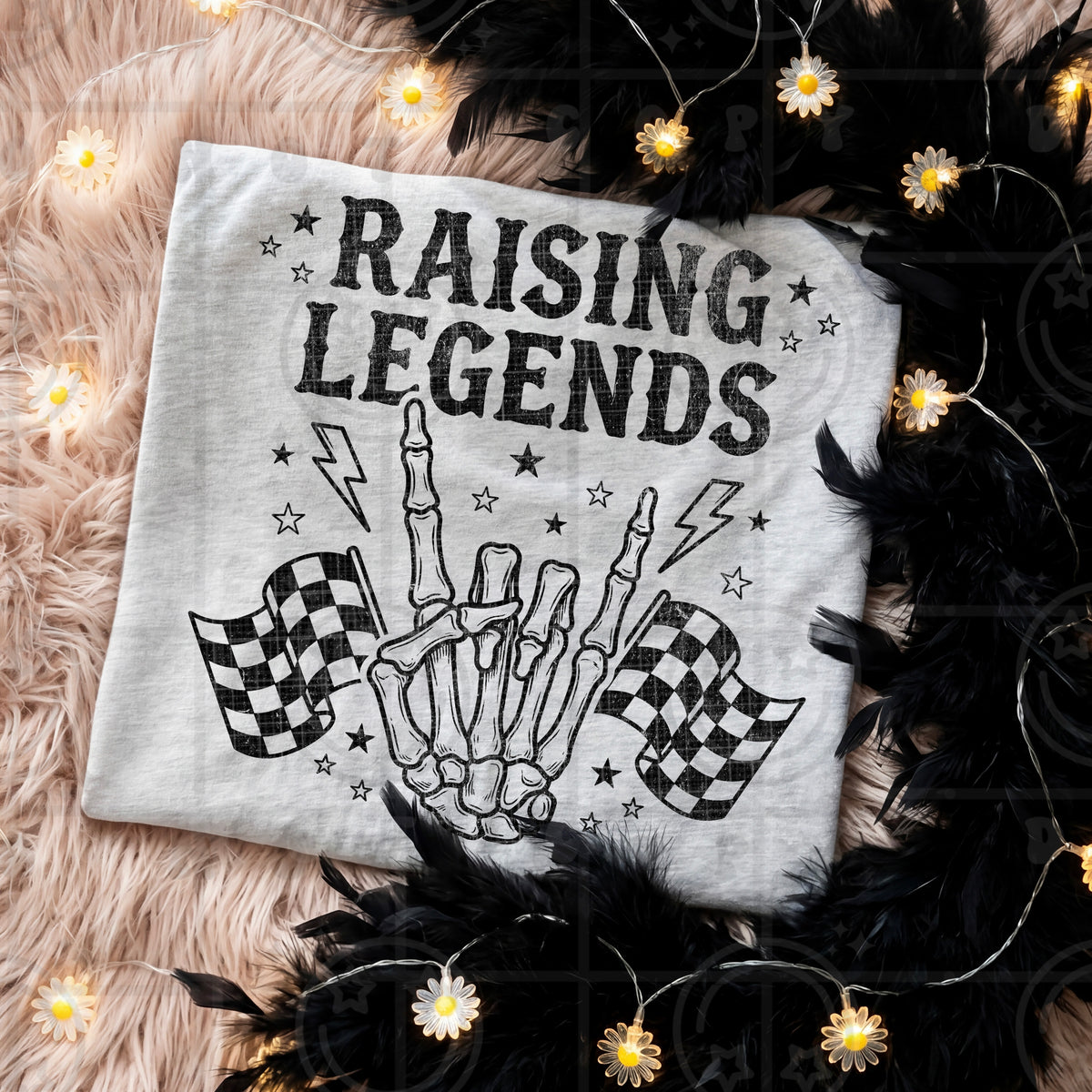 Raising Legends (skellie hand flags) (HW) DTF Transfer