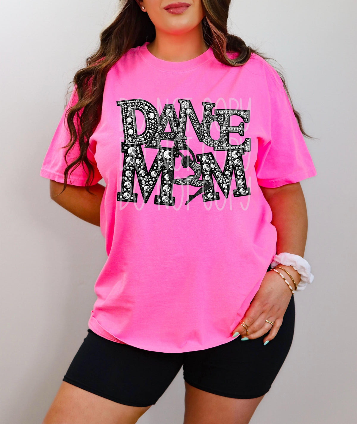 Dance mom ballerina RHINESTONE DTF transfer