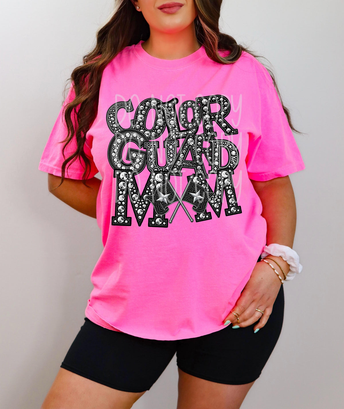 Color guard mom RHINESTONE DTF transfer
