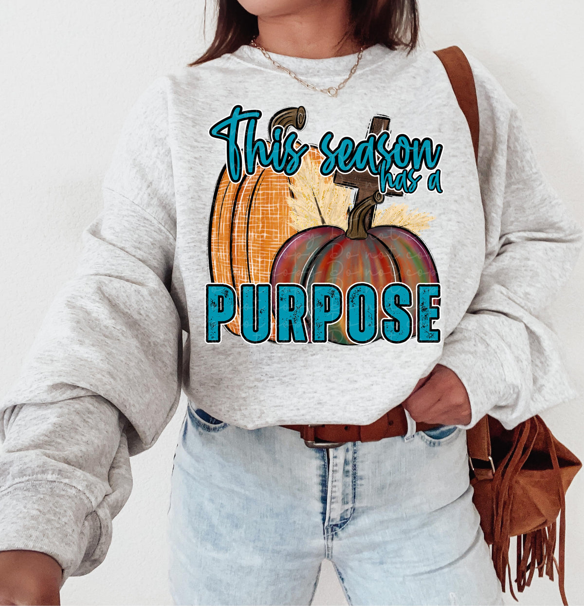 This season has a purpose (orange pumpkin and red green pumpkin) 2432 DTF TRANSFER