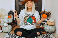 All the fall feels trio pumpkins leopard polka dot 2205 DTF TRANSFER