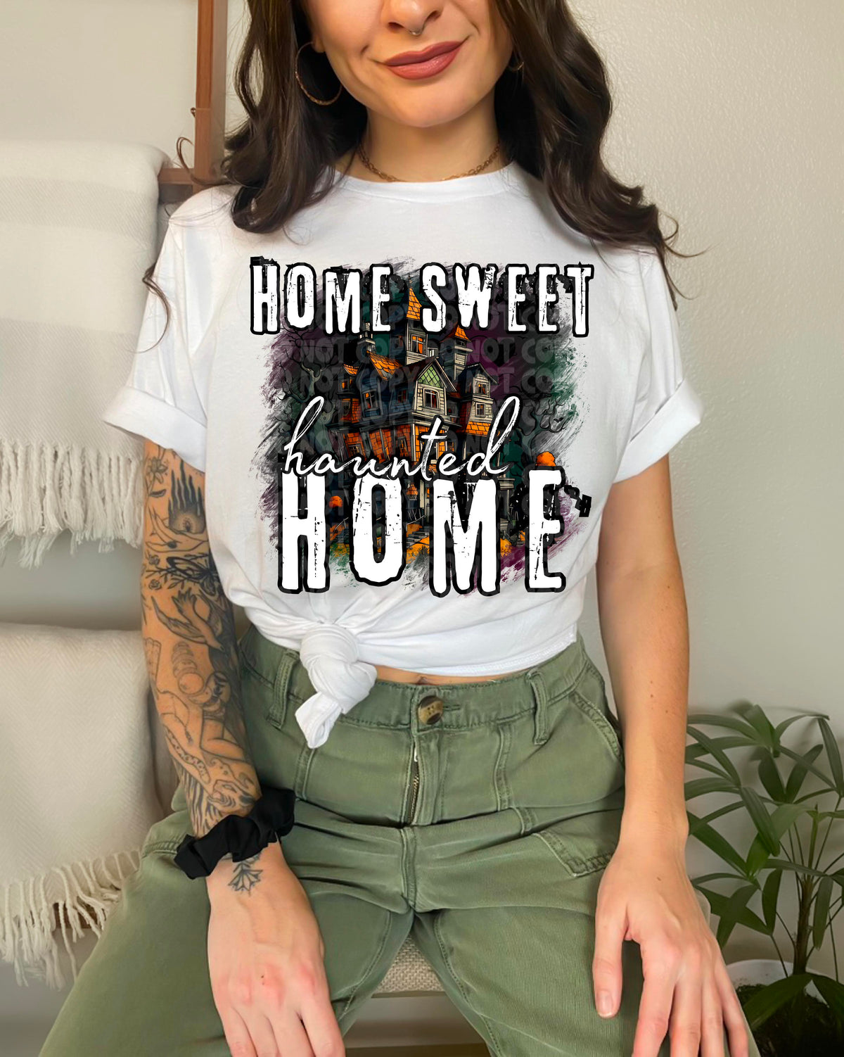 Home sweet haunted home (haunted house) 2310 DTF Transfer