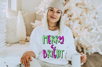 Merry & bright bright colors DTF TRANSFER