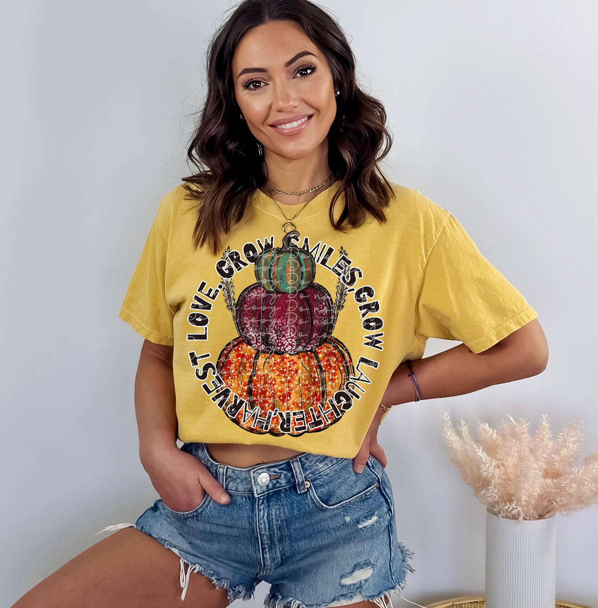 Harvest love grow smiles (stacked pumpkins) 2446 DTF TRANSFER