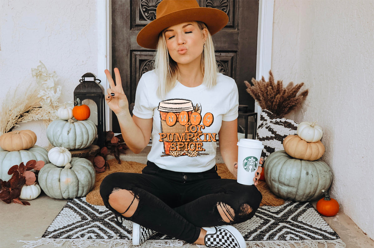 Nuts for pumpkin spice (cup leopard nuts) 2433 DTF TRANSFER