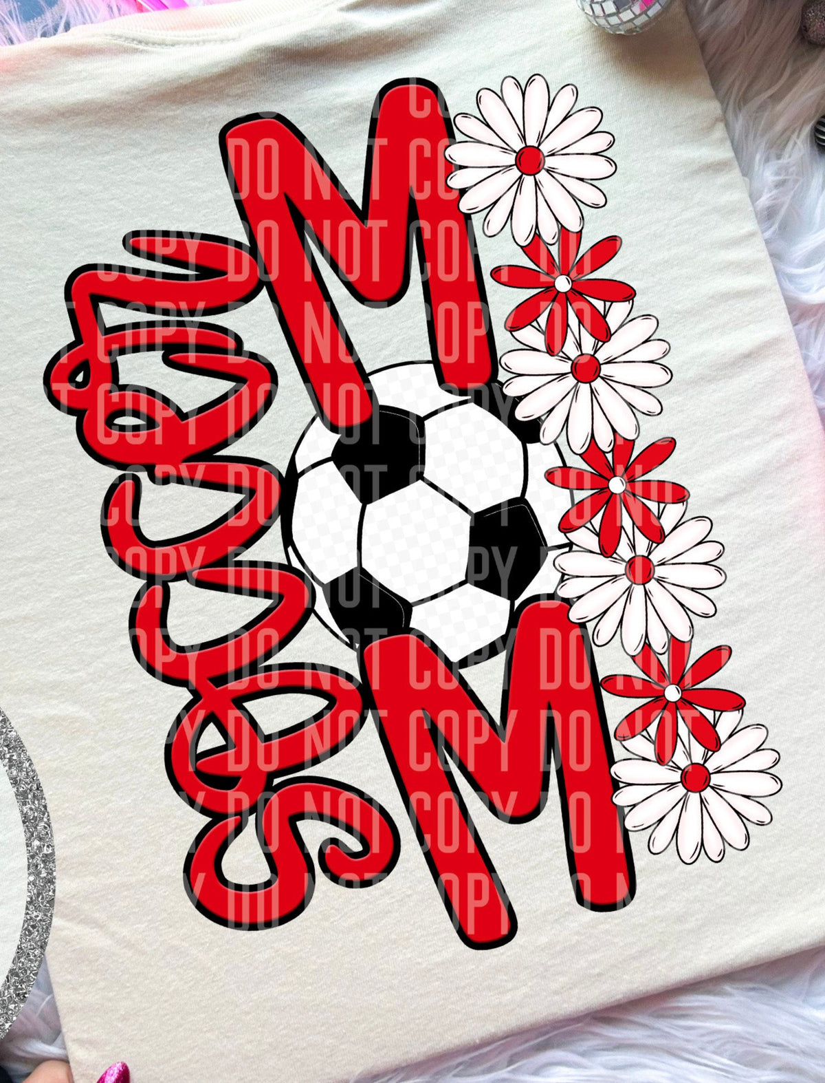 Soccer Mom Red BACK (Caplinger) DTF transfer