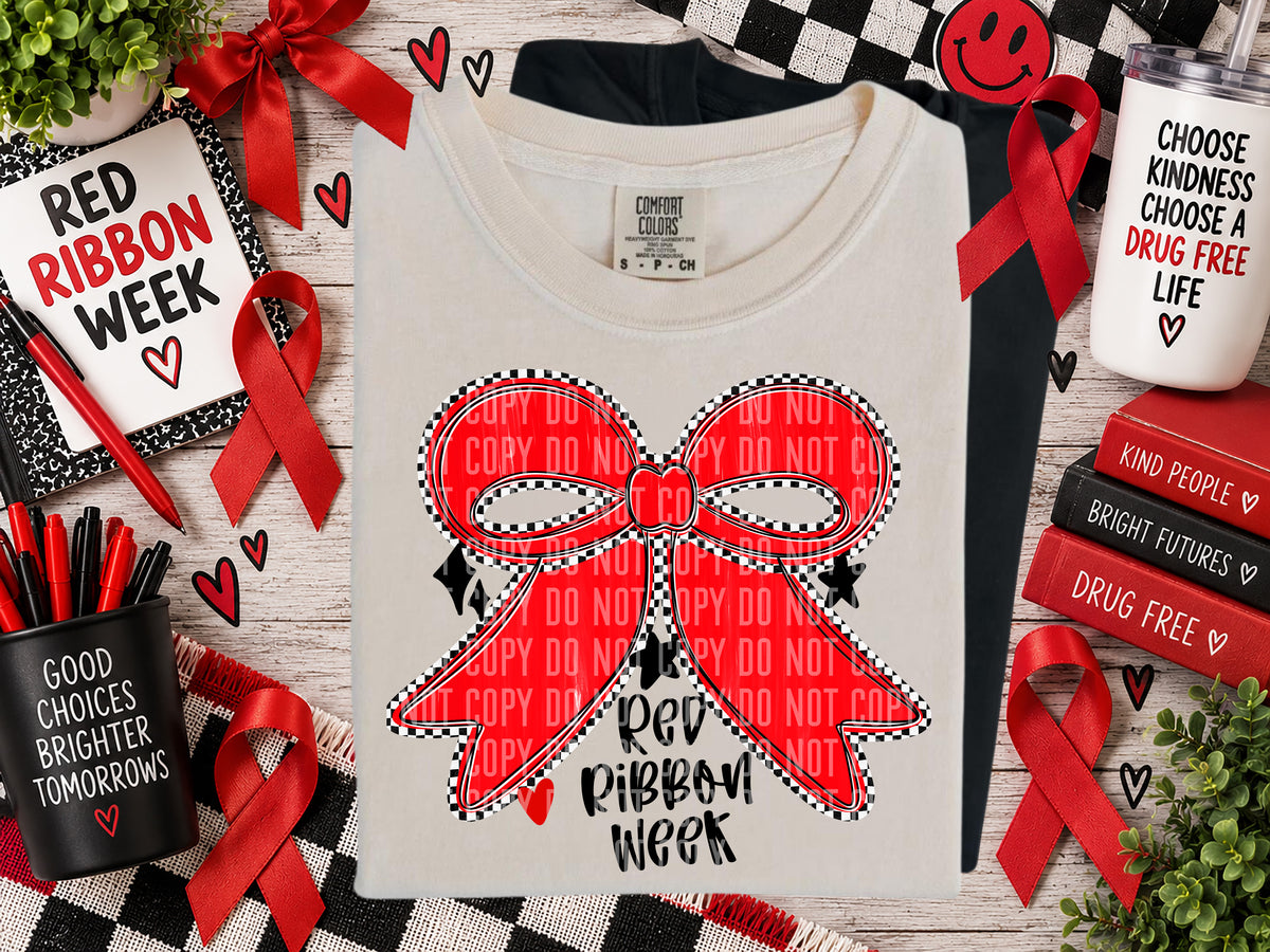 Red Ribbon-Red Ribbon Week (Caplinger)DTF Transfer