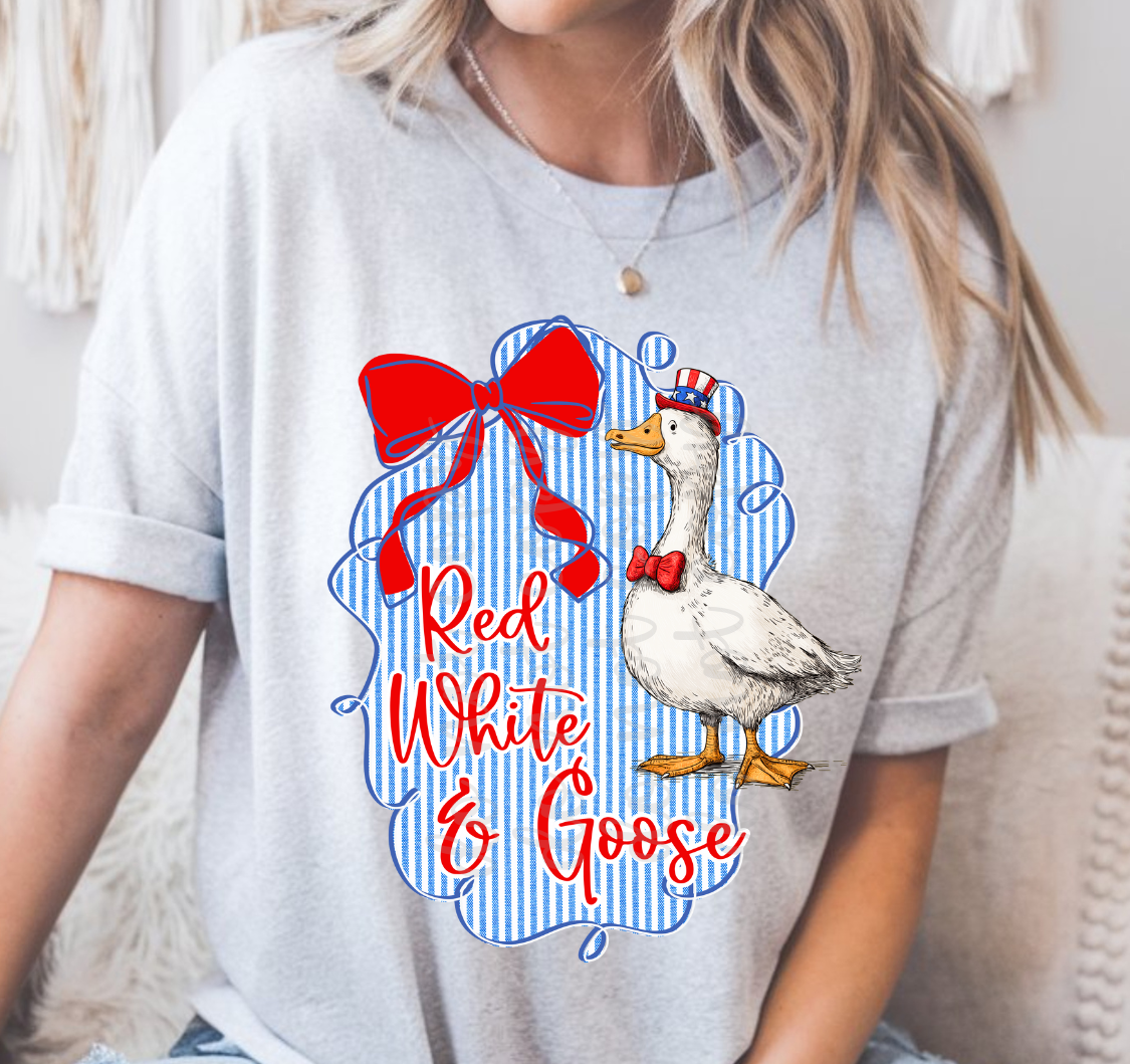Red white & goose (Parker) 100569 DTF transfer