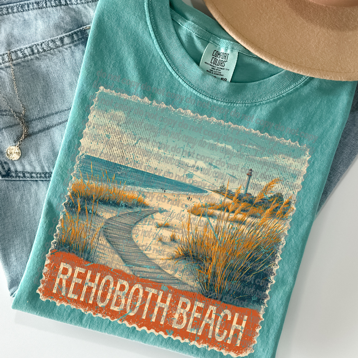 Rehoboth Beach Stamp (TTD) 102503 DTF transfer