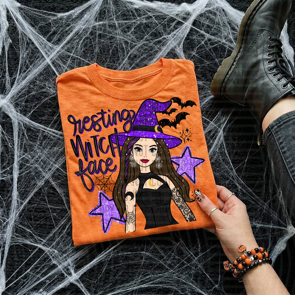 Resting witch face (caplinger) DTF Transfer