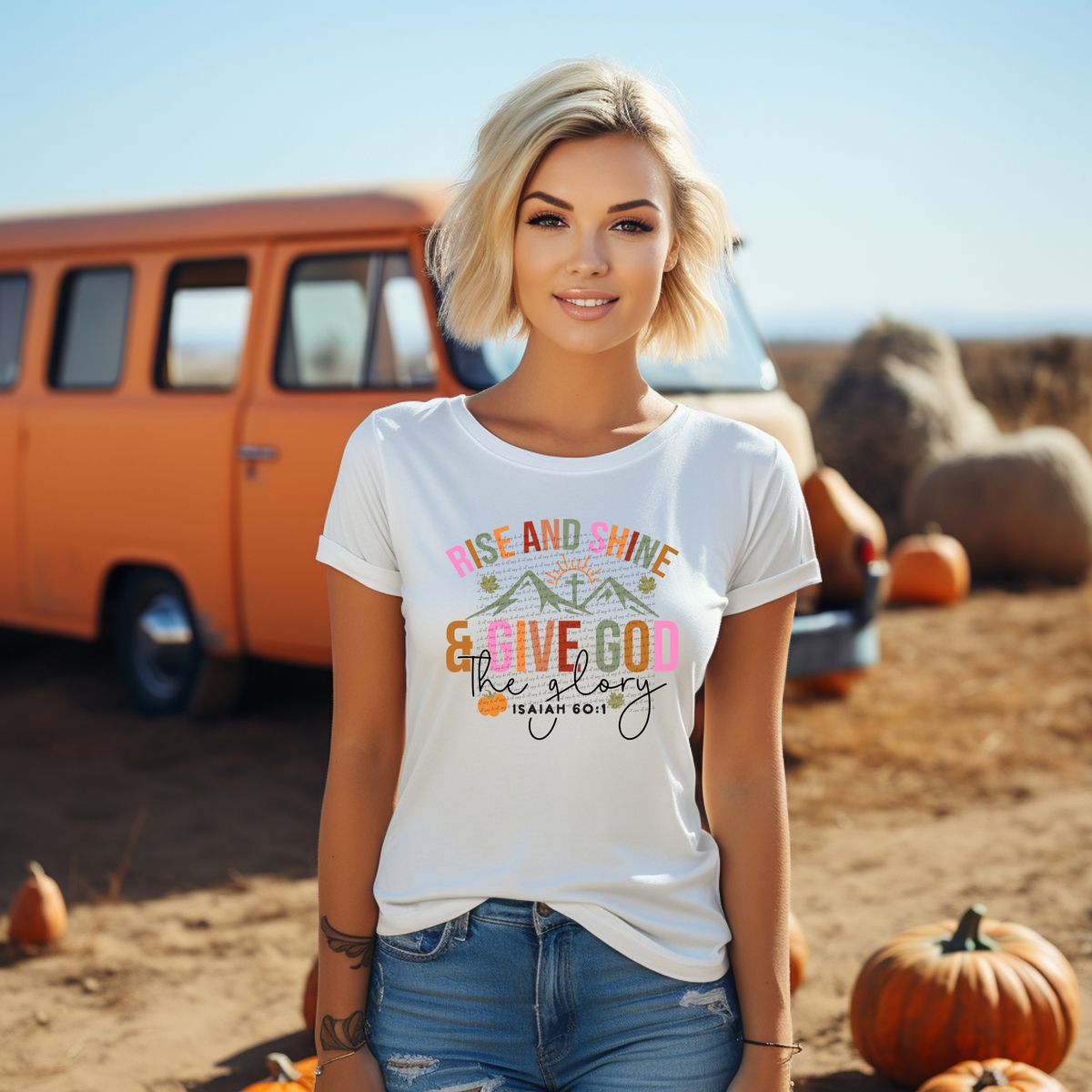 Rise And Shine And Give God The Glory 42397 DTF transfer