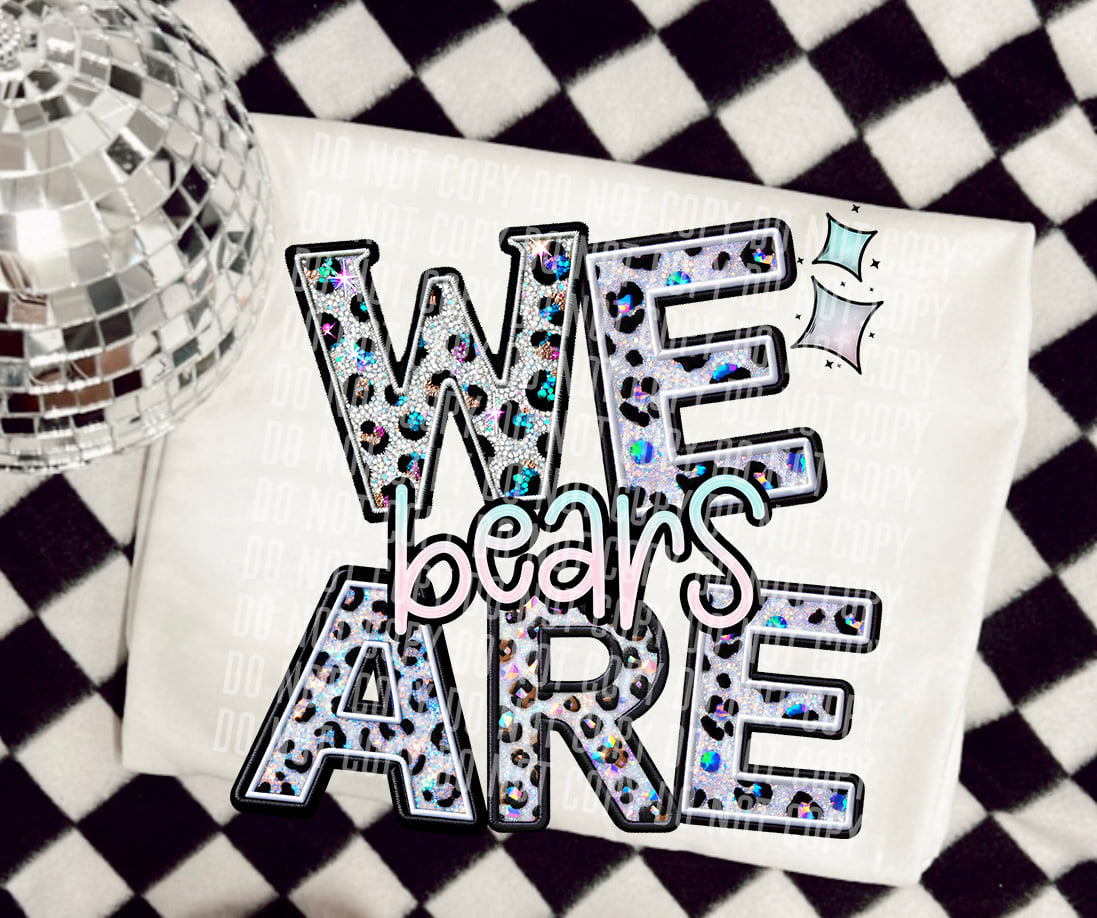 We are bears leopard 50812 DTF transfer
