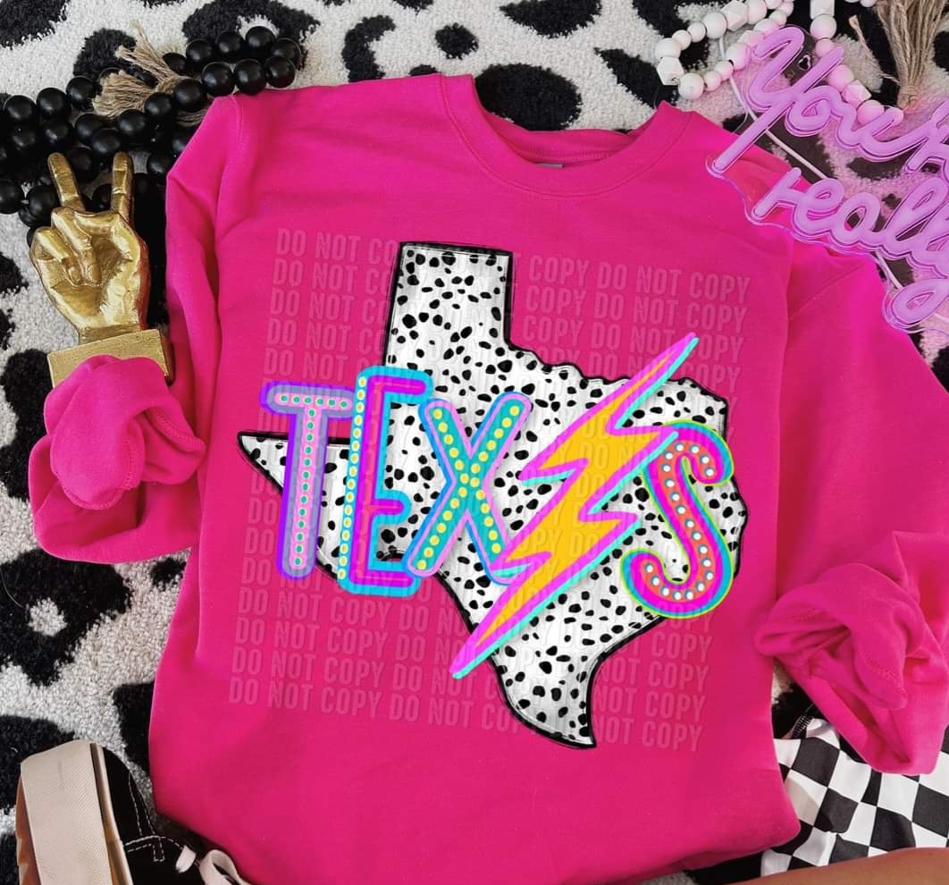 Texas dalmatian background (CRAFTI) 44154 DTF transfer