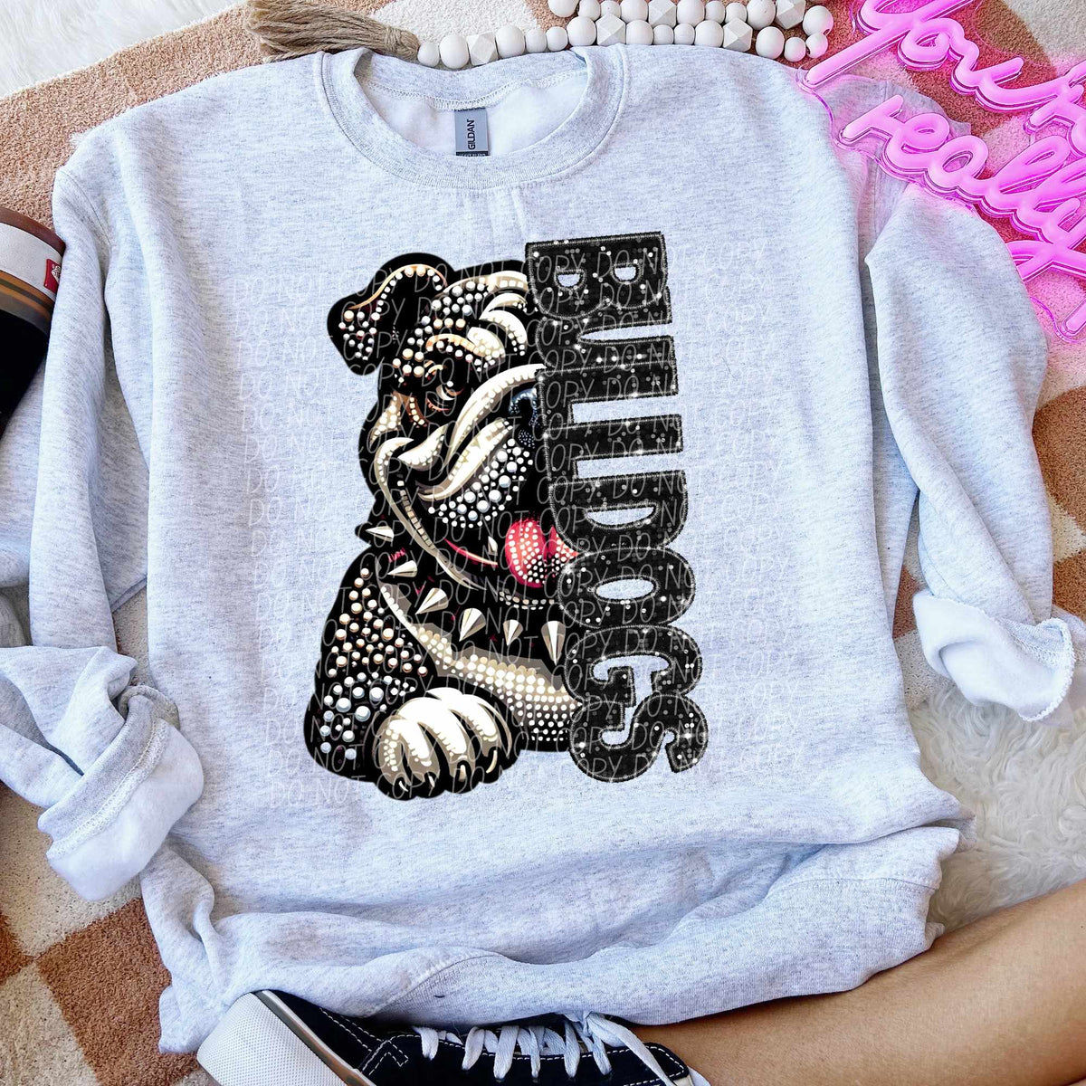 Bulldogs half mascots (CITY) 50332 DTF transfer