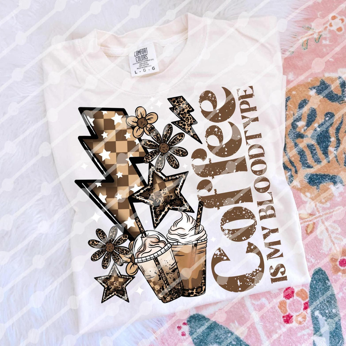 Coffee is my blood type JBD DTF TRANSFER