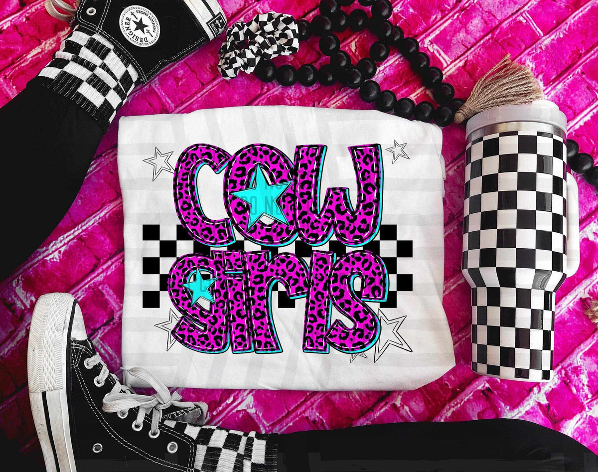 Cowgirls Pink Leopard Neon (Caplinger) DTF transfer