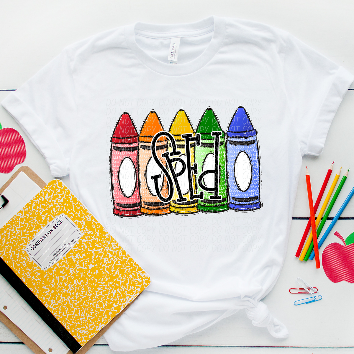 Sped crayons BOY CITY  DTF transfer