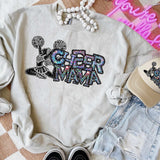 Cheer mama colorful stones skinny font (CITY) 44012 DTF transfer