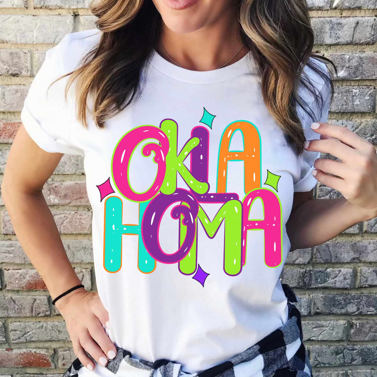Oklahoma neon states 44915 DTF transfer