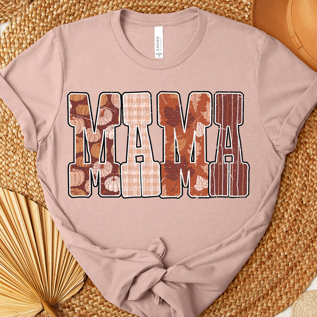 Mama fall print font DTF transfer