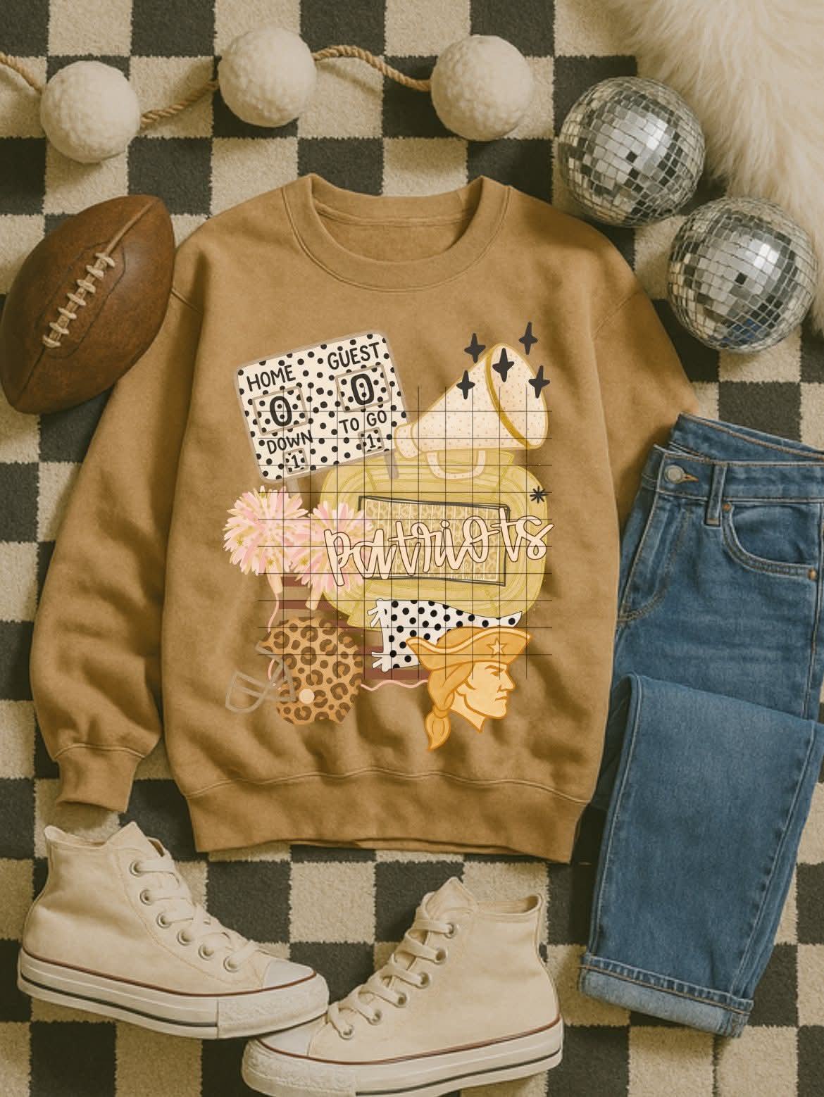 Patriots beige (City) DTF transfer