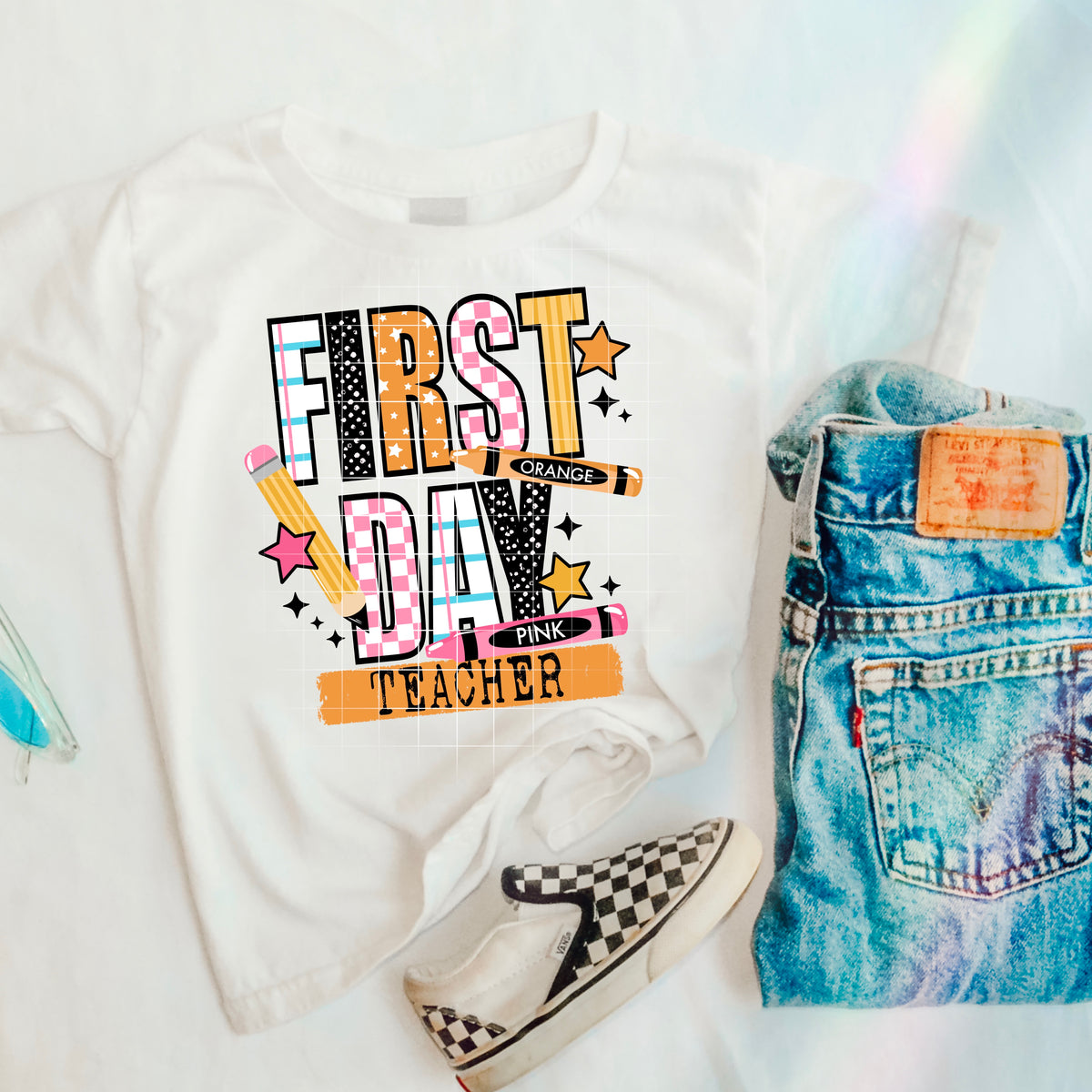 First day teacher GIRL CSC DTF transfer