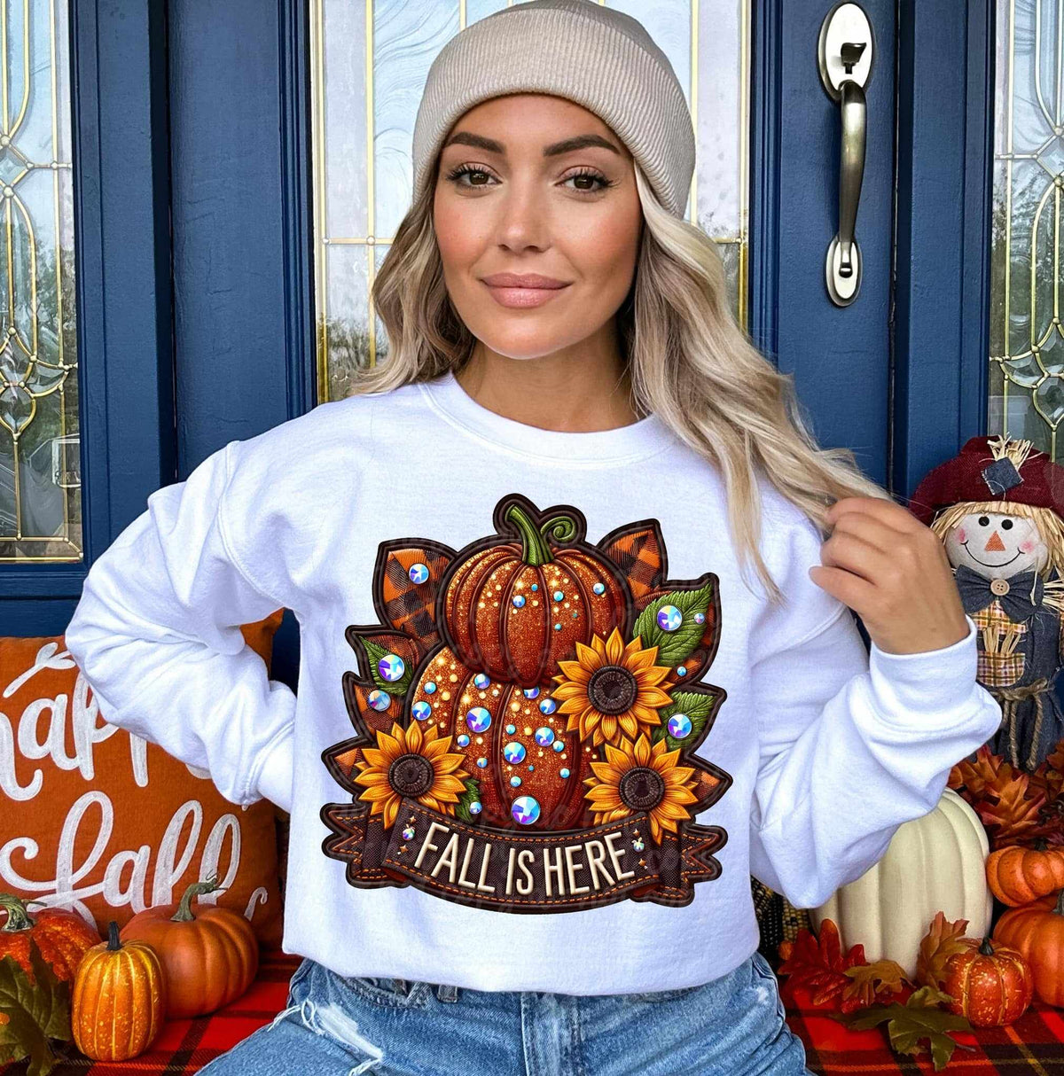 Fall is here stacked pumpkins exclusive 44817 DTF transfer