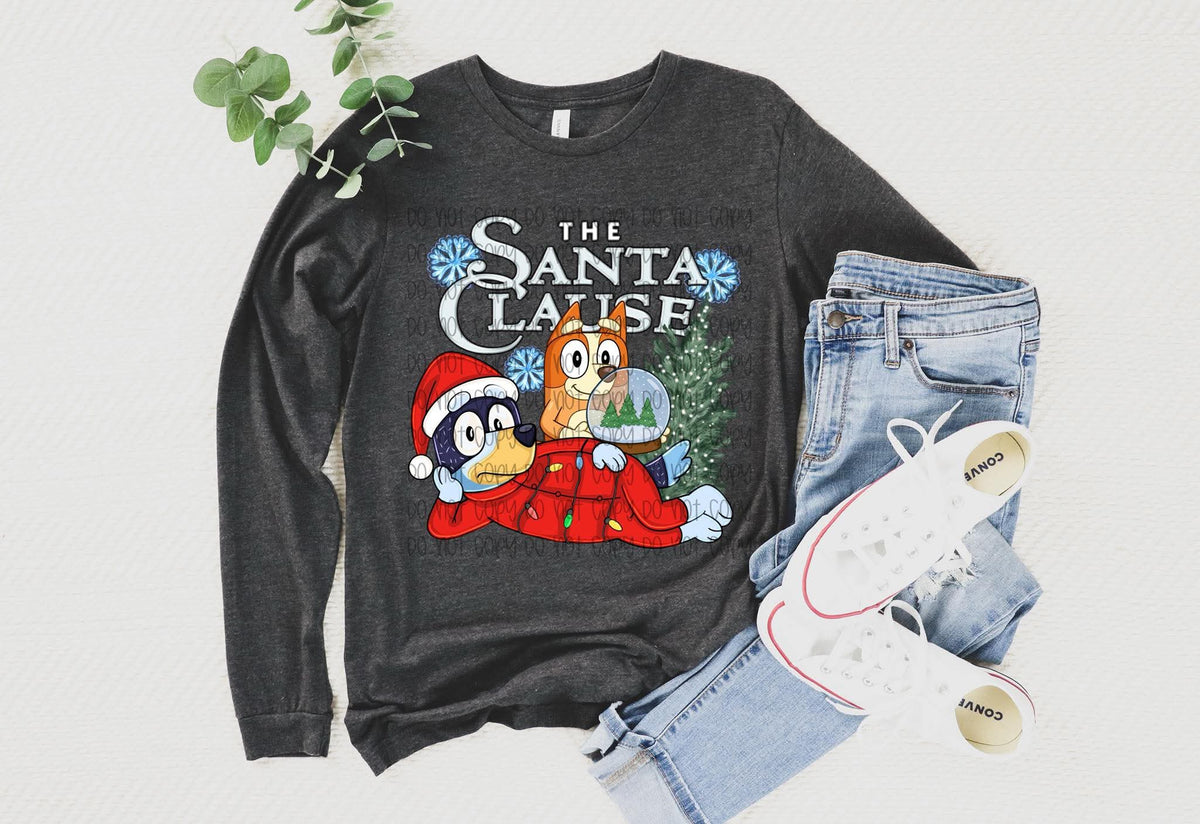 The santa clause blue heelers 111087 DTF transfer
