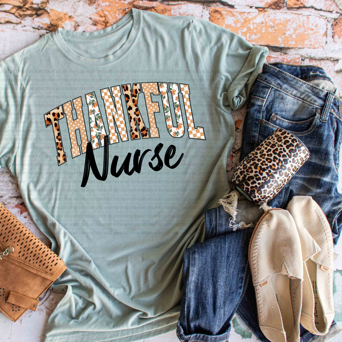 Thankful nurse revel DTF transfer