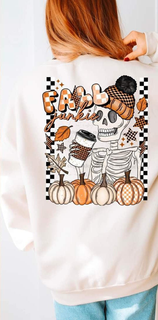 Fall junkie back (CSC) 43951 DTF TRANSFER