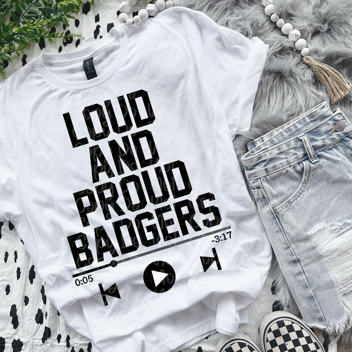 Loud and proud badgers VIRGO DTF transfer