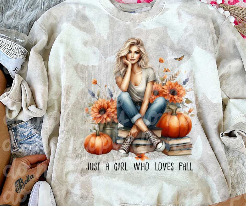 Just a girl who loves fall (VS) 52223 DTF transfer