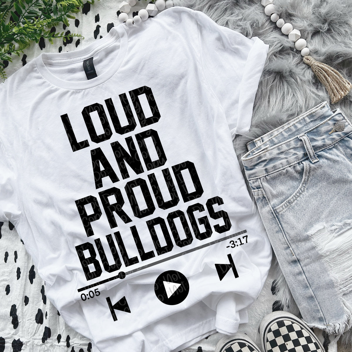Loud and proud bull dogs VIRGO DTF transfer