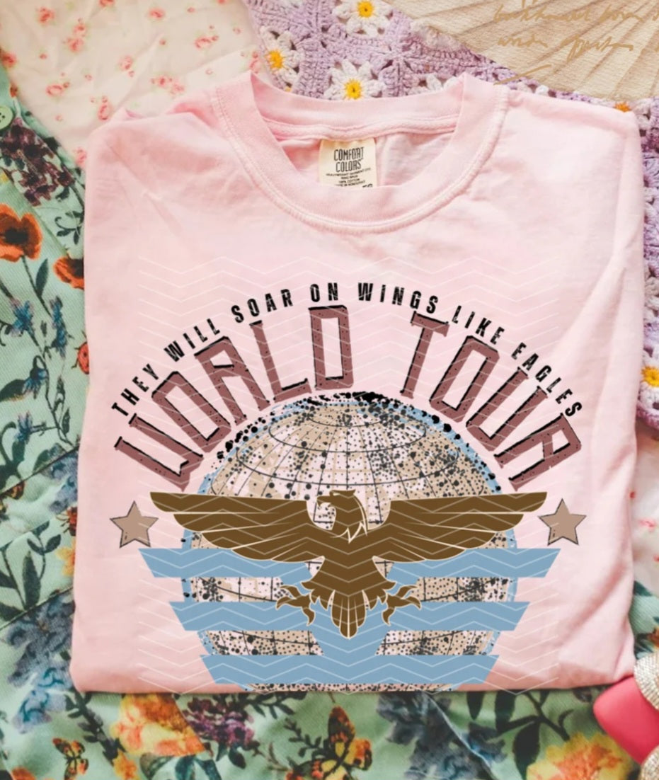 They will soar on wings like eagles world tour DTF transfer