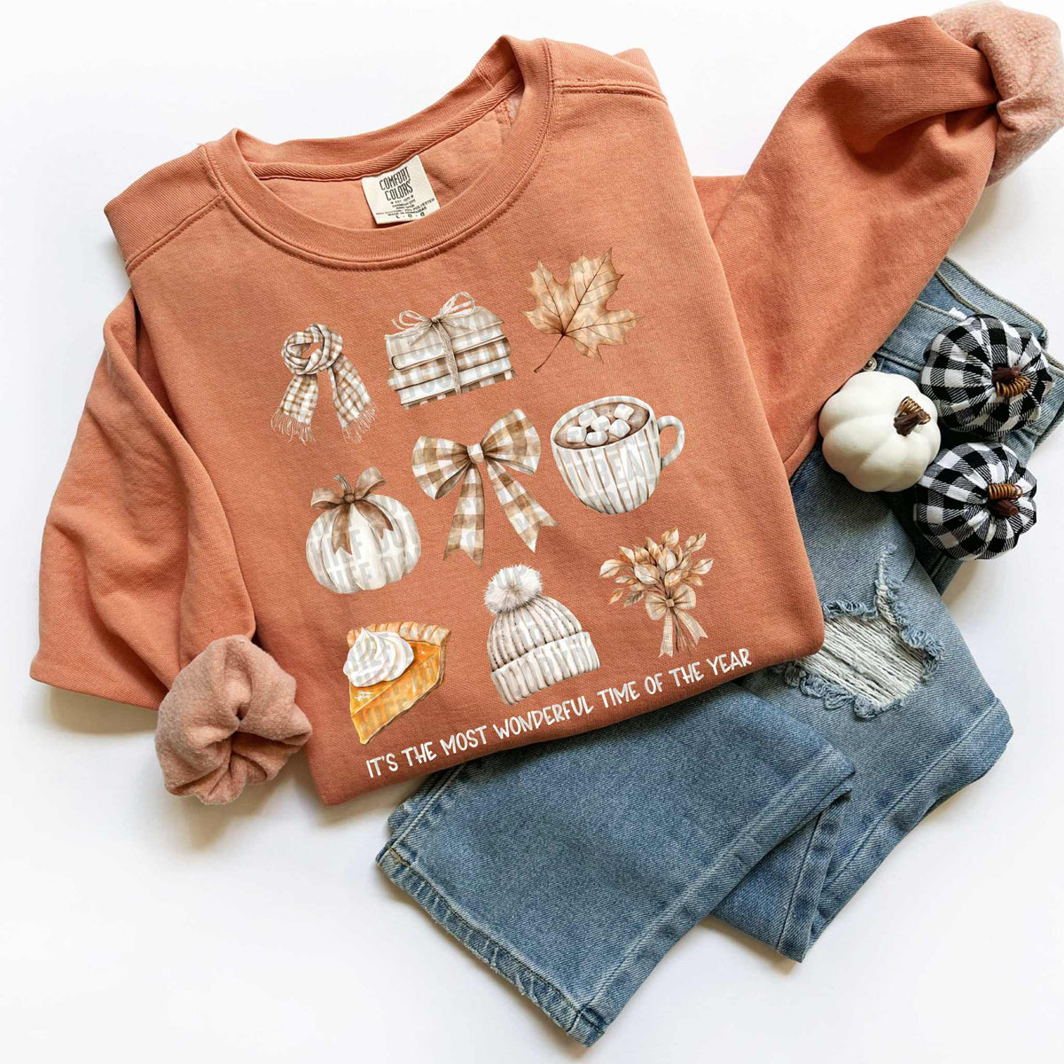 It's the most wonderful time of the year WHITE FONT DTF transfer