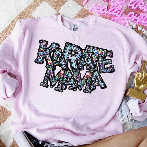 Karate mama colorful stones (CITY) 44029 DTF transfer