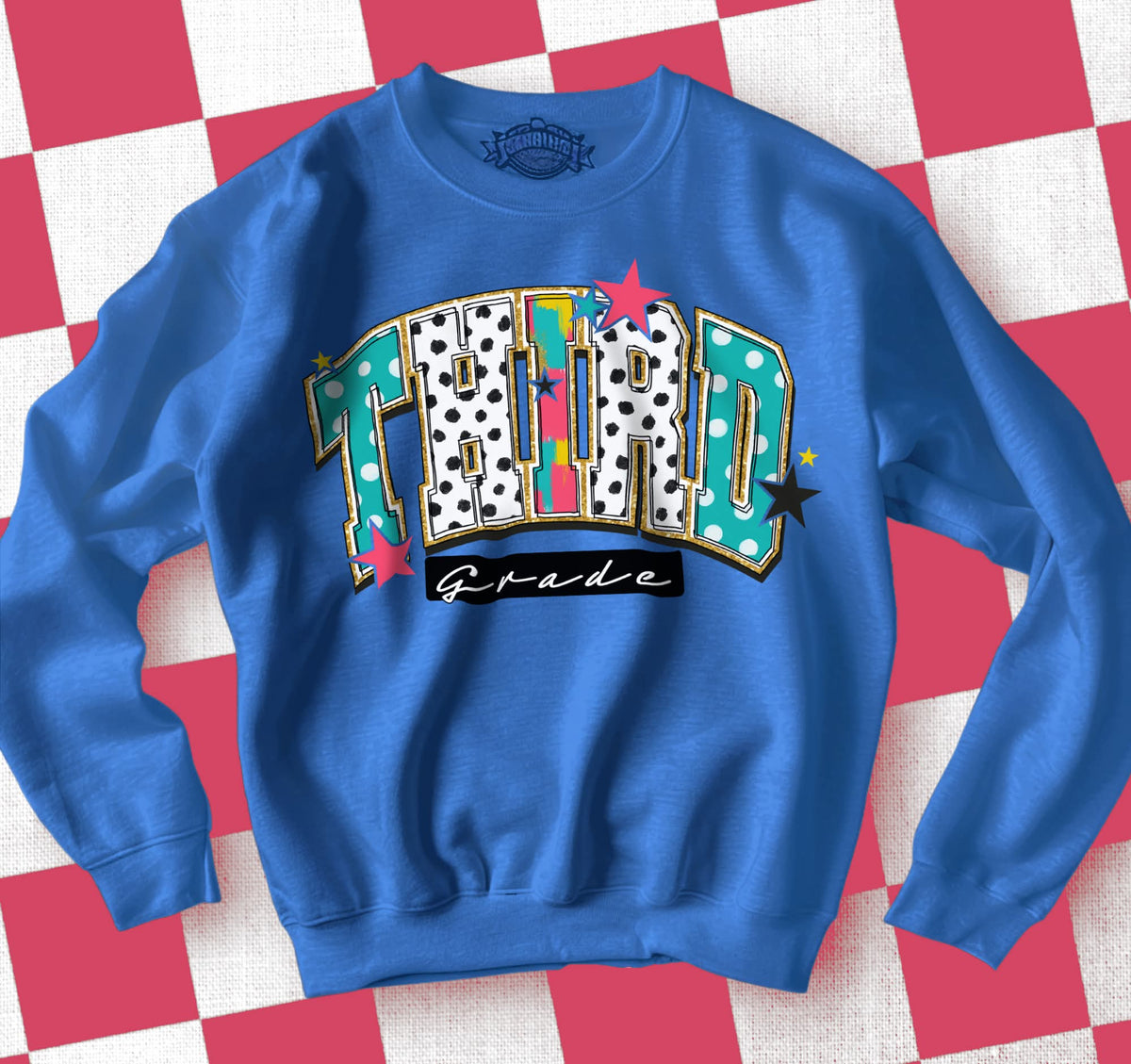 Third grade polkadot kpl DTF transfer