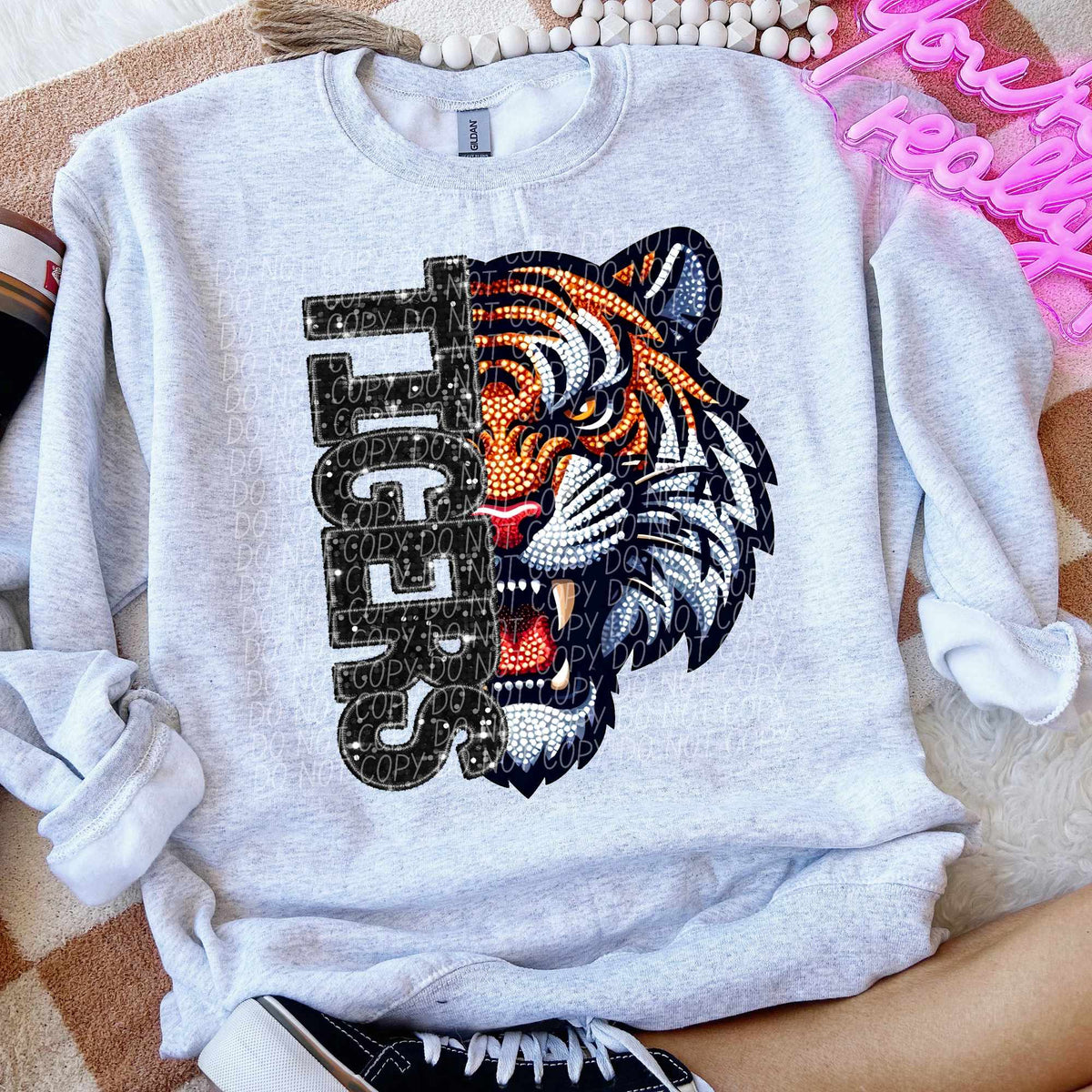 Tigers half mascots (CITY) 50339 DTF transfer