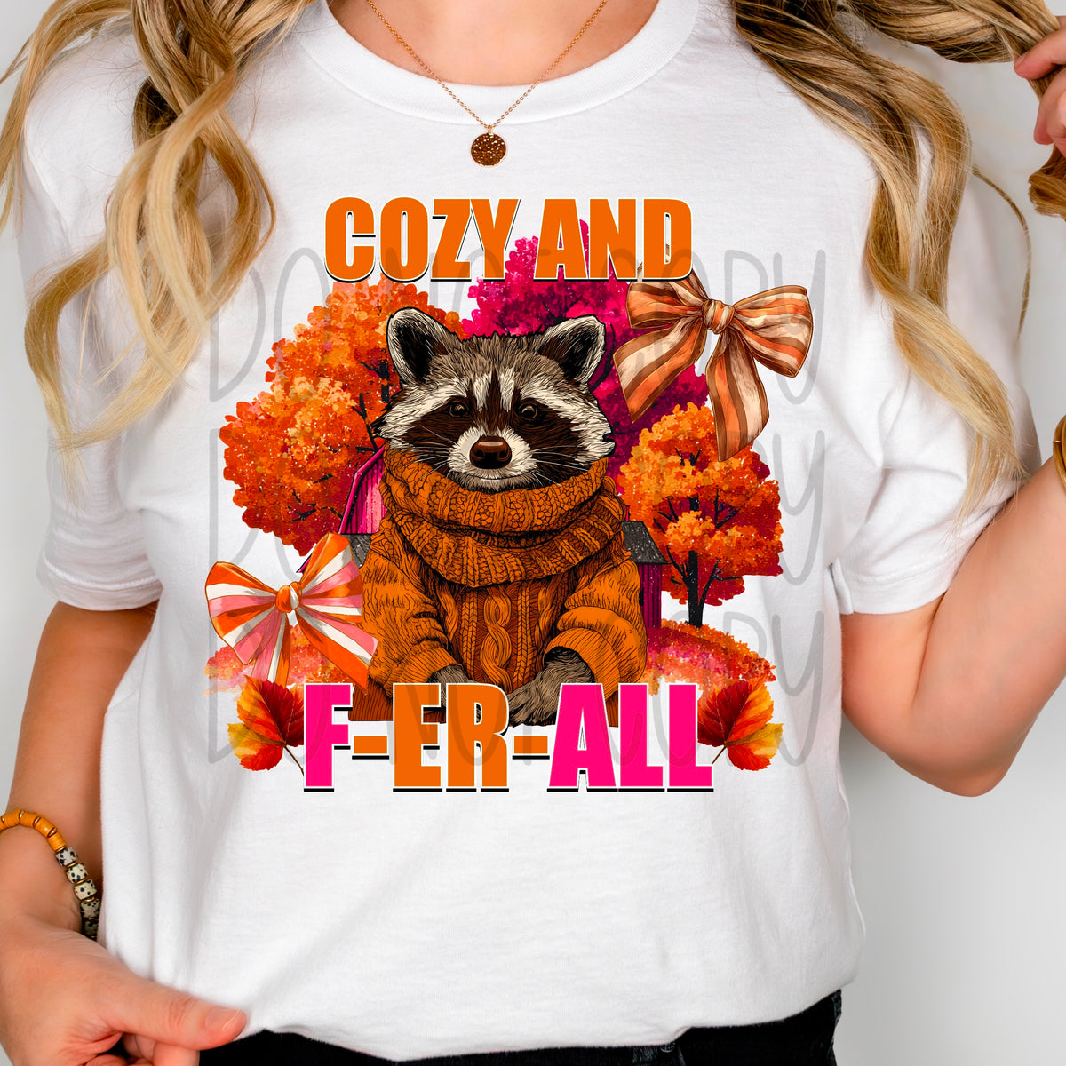Cozy and f-er-all DTF transfer
